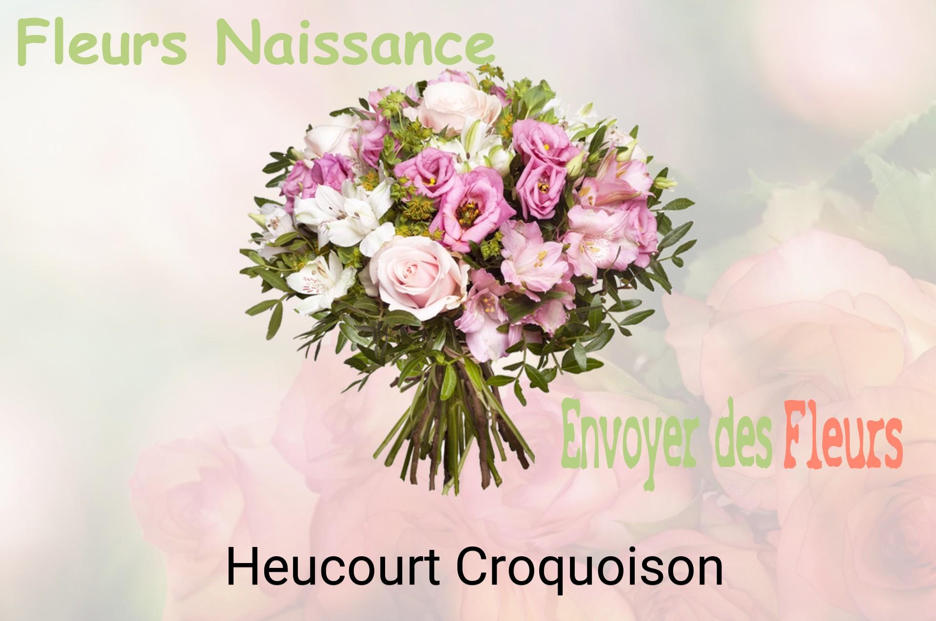 Bouquet de fleurs de naissance livré à Heucourt-Croquoison
