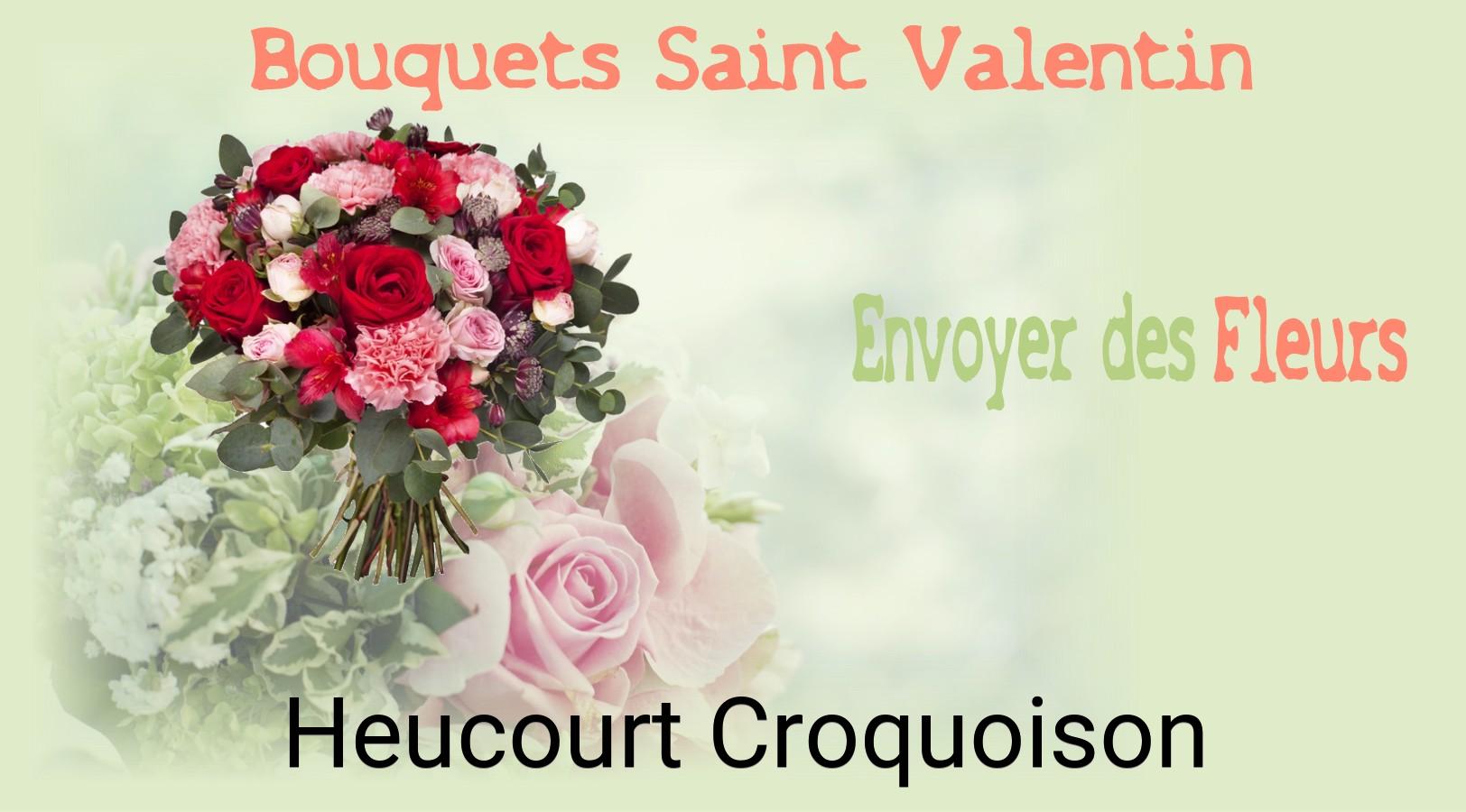 Roses de Saint-Valentin livrées à Heucourt-Croquoison